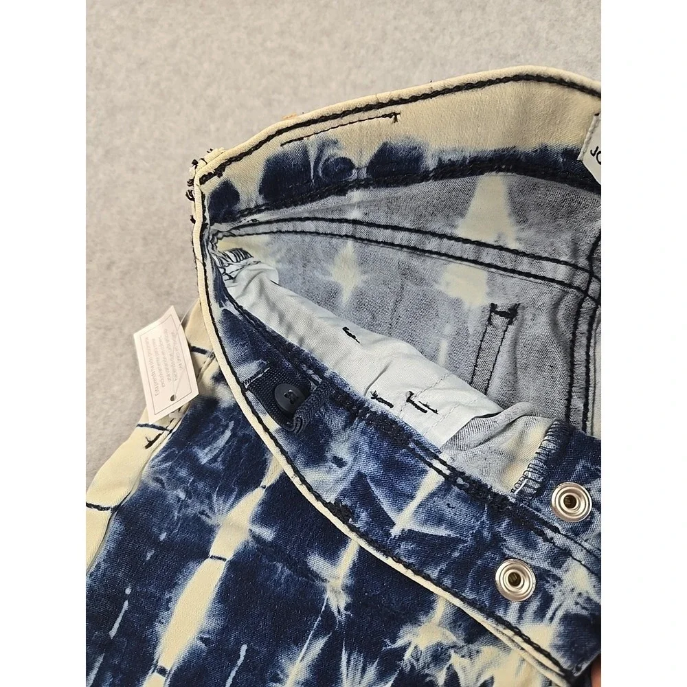 Jordache Jean Shorts Girls Size 8 Mid Rise Denim Tie Wash Bermuda Jeans NWT